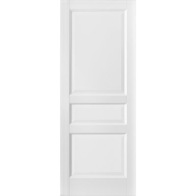 Lucia Panelled Solid Wood Standard White Door Slab