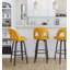 Tabouret tournant à hauteur fixe avec repose-pieds rond - ensemble de 2-129455912