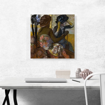 " At the Milliner's 1882 " by Edgar Degas Oil Painting