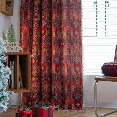 Cotton Blend Room Darkening Single Curtain Panel