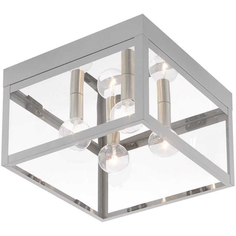 Bennefield Flush Mount, Nordic Gray