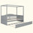 Canopy Day Bed With Twin Size Trundle-322877174