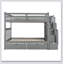 Full Over Full Bunk Bed With Shelves And 6 Storage Drawers-897385997