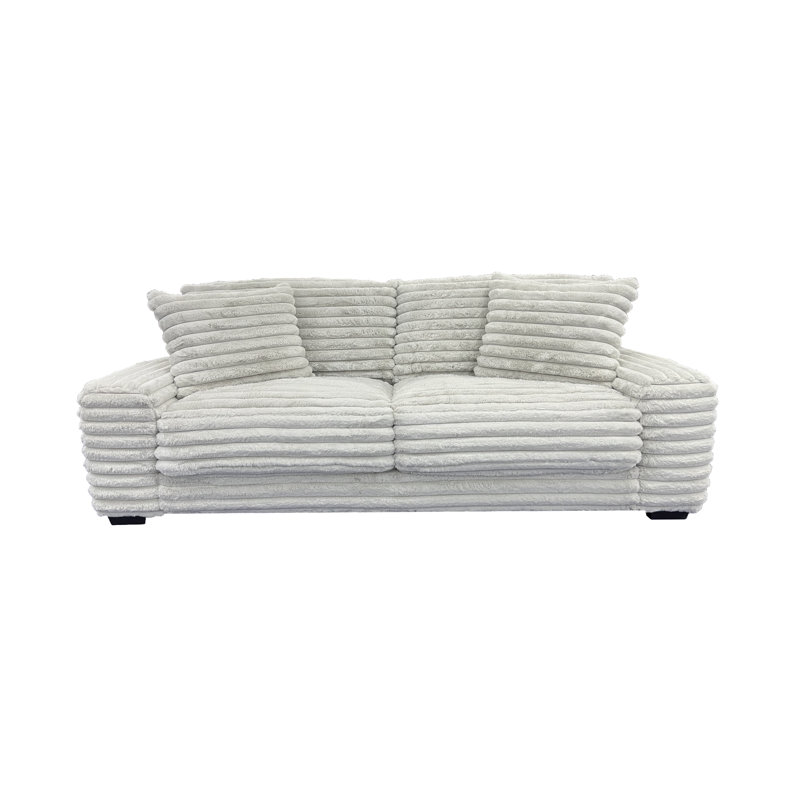 Canapé en microfibre Selph, gris