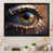 Impression noire sur toile encadrée sélectionné
