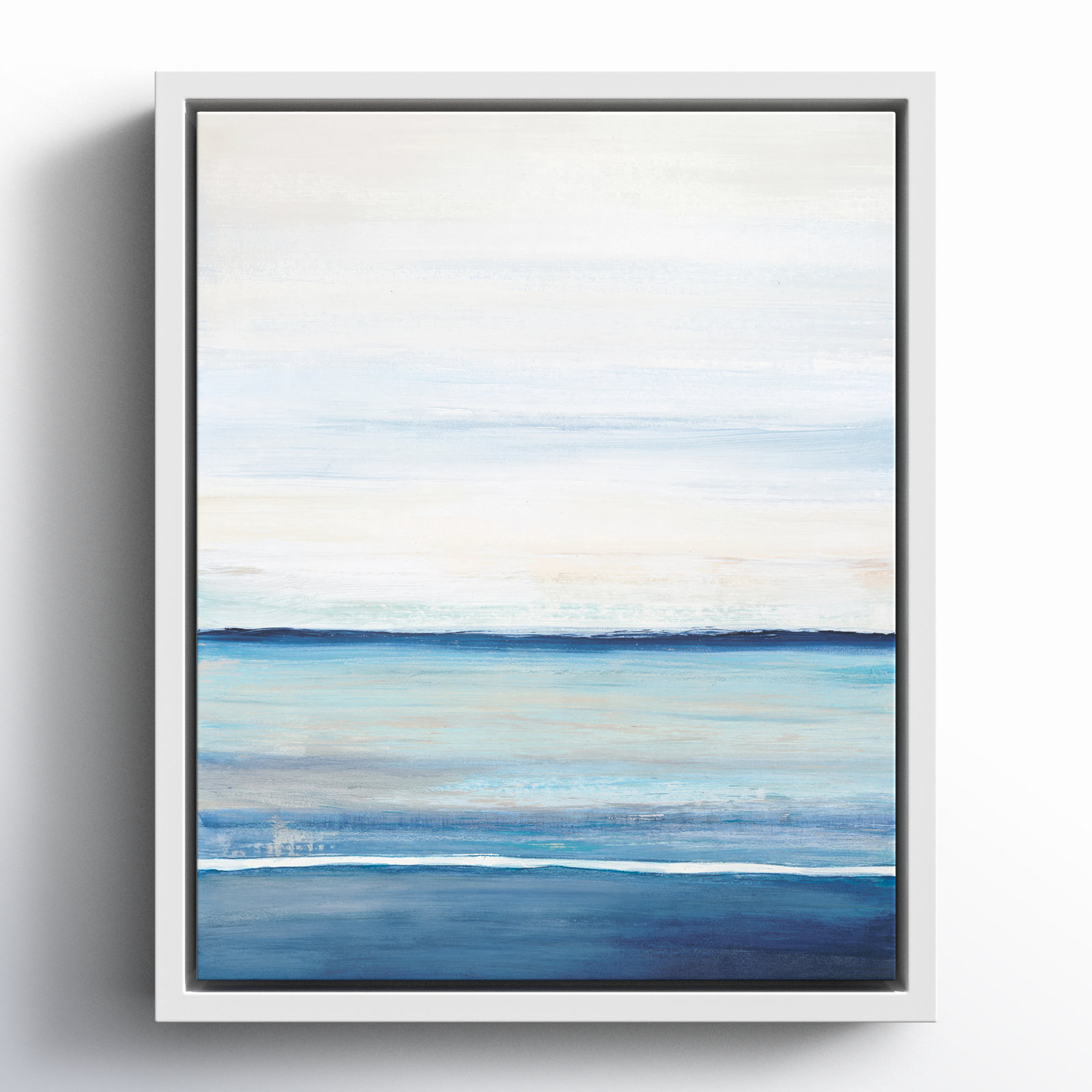 Emmit "Distant Whispers" Print by Filippo Ioco, 11.5" H x 9.5" W x 2" D, White Framed Canvas