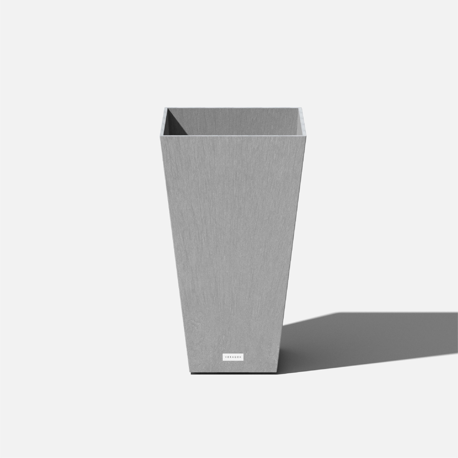 Pure Series Midland Planter, Charcoal Gray, 24.25" H x 13.5" W x 13.5" D, Set of 1