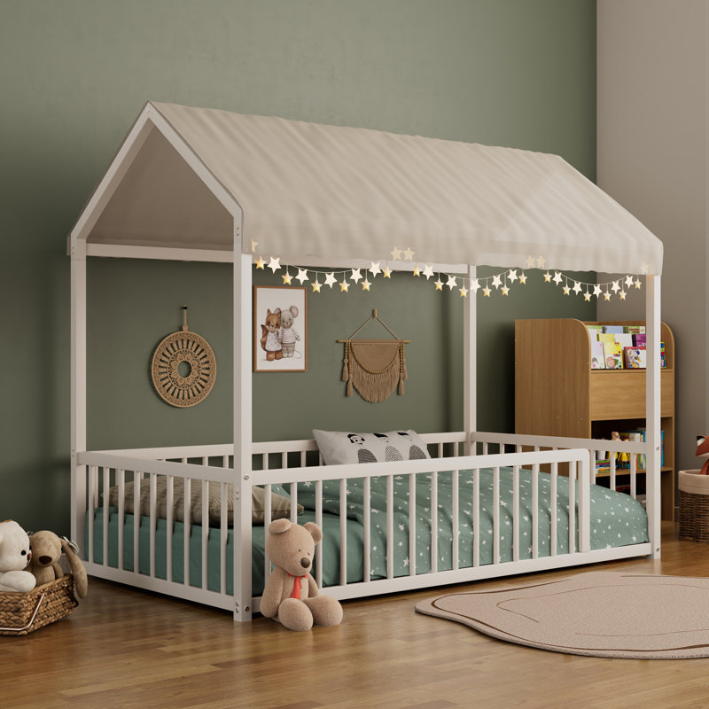 Structure de lit Montessori, Simple, Blanc