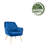 16.3'' H Velvet Upholstered Armchair-471941738