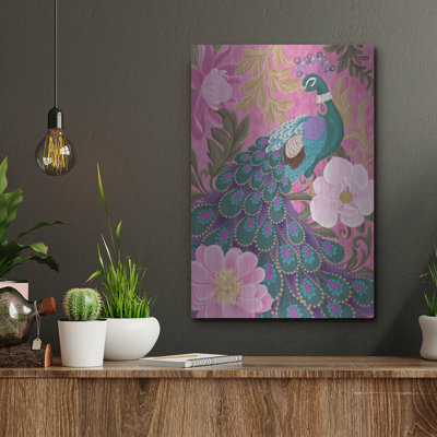  «Pretty Peacock» par Cat Thurman Designs, art mural en métal