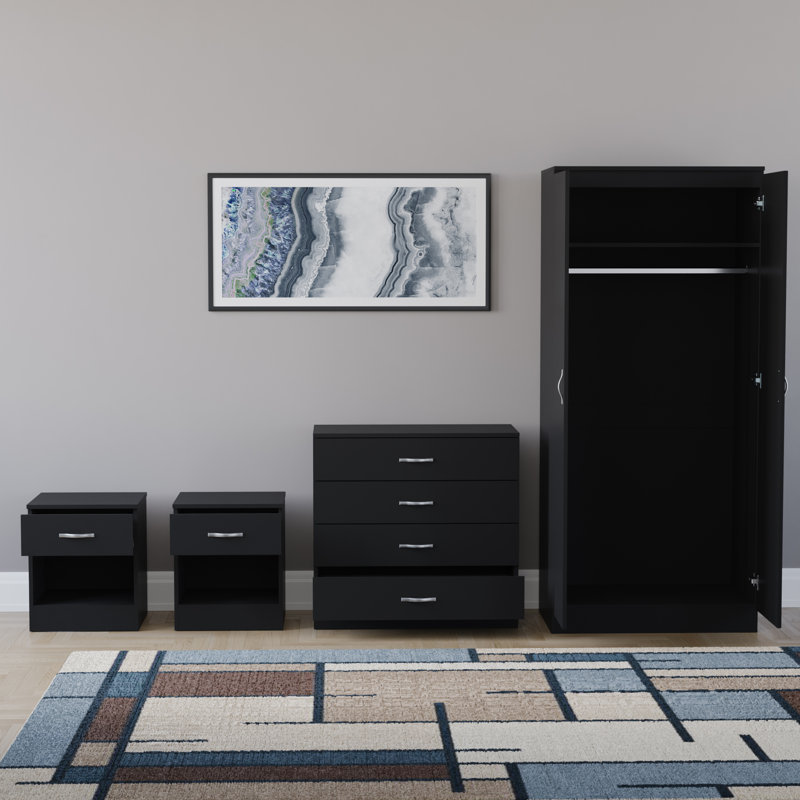 Maybery Piece Bedroom Set, Black