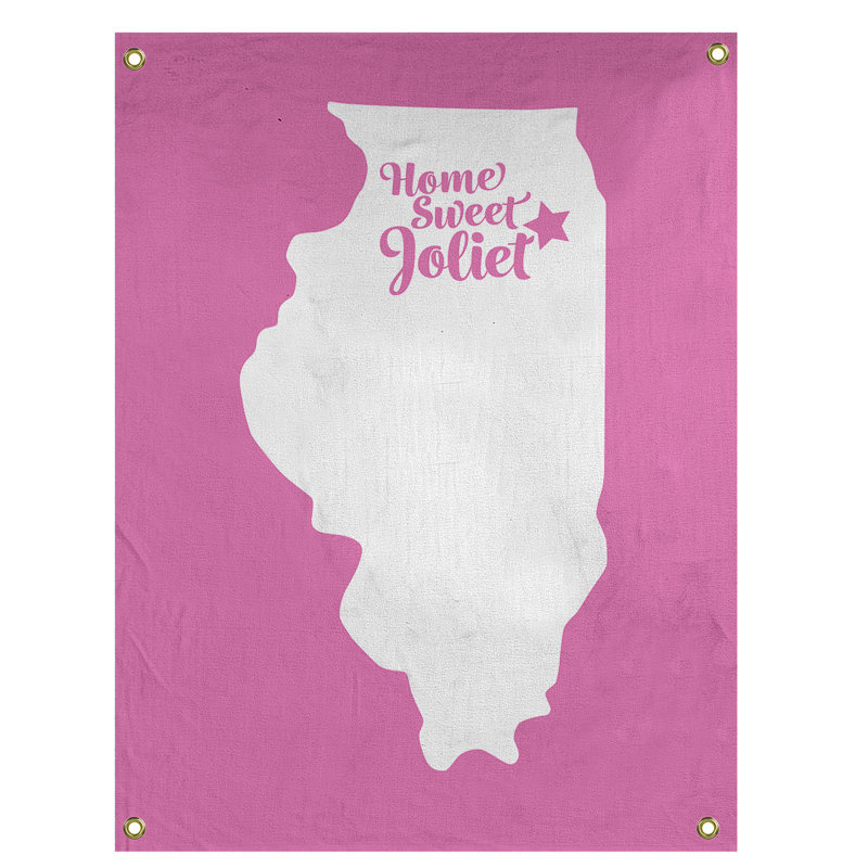 Tapisserie murale joliet illinois, H 36 po x l 26 po, Rose