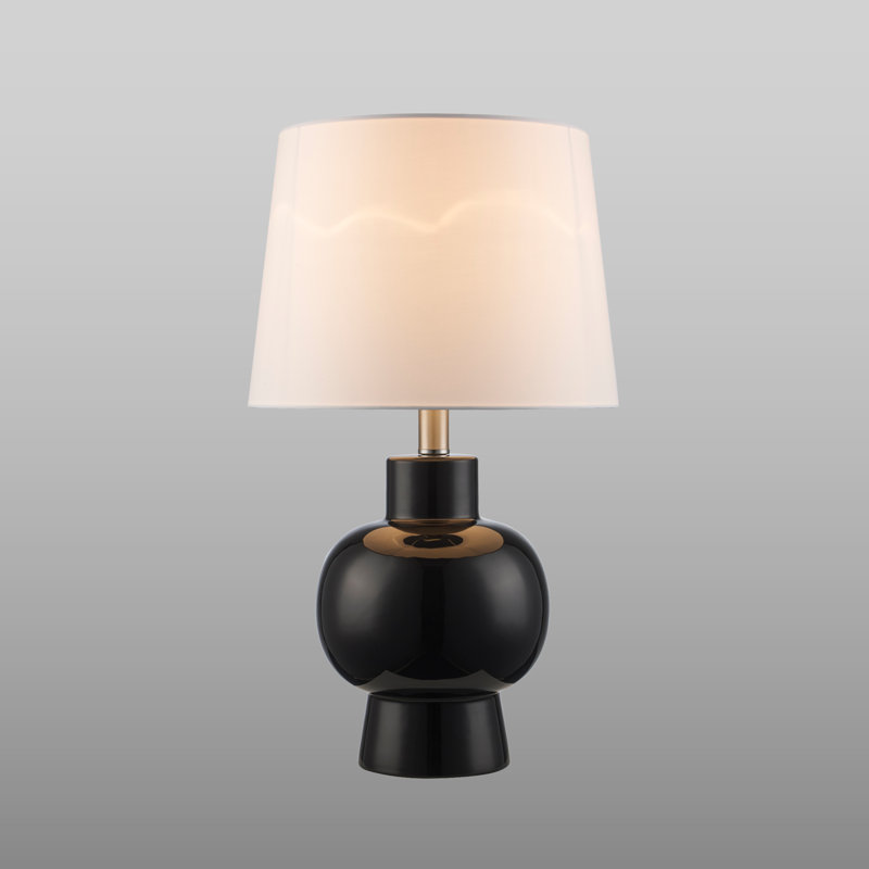 Lampe de table en céramique Harlo, Noir