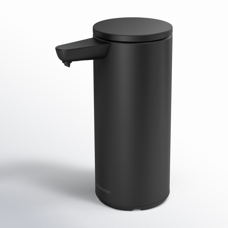 simplehuman 9 oz. Touch-Free Rechargeable Sensor Liquid Soap Pump Dispenser, Matte Black