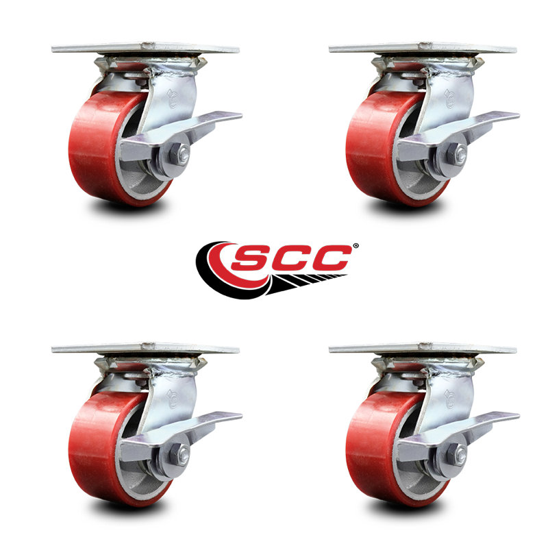 Casters, Red