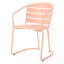 Mobilier d'extérieur en fer - Style bistro en corail