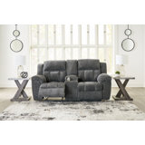 Senita Reclining Loveseat With Console