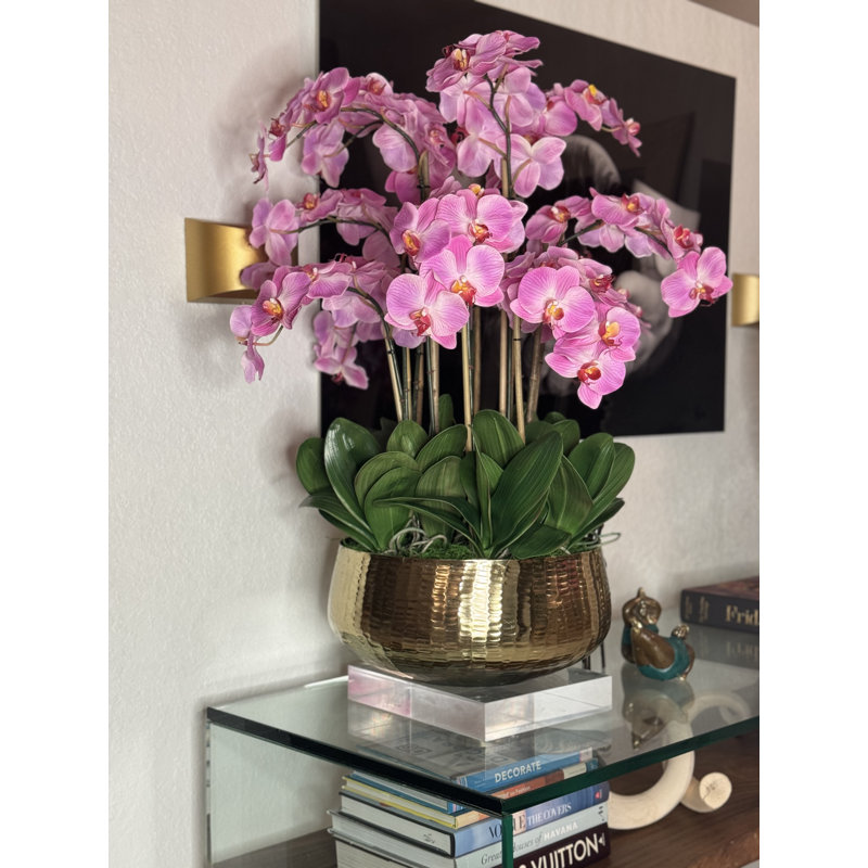 Roberi Orchid Arrangement in Planter, 38" H x 22" W x 22" D