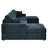 Blue Corduroy 3 - Piece Double Chaise Sectional With 4 Seats, Engineered Wood Base, Streamlined Rectangular Cushions, Low Profile Design, Removable Covers For Traditional Home Style Seat Foam Filled-909795339-909795336