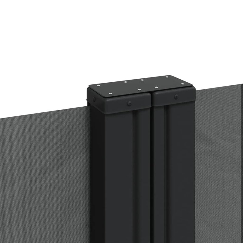 Auvent latéral rétractable Vidaxl anthracite, H 63 po x l 393,7 po, Anthracite
