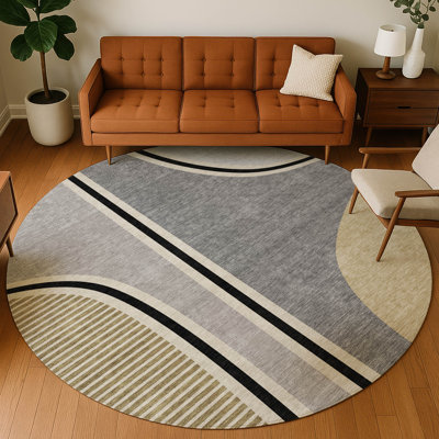 Tapis moderne lavable à la machine intérieur / extérieur ACN2505