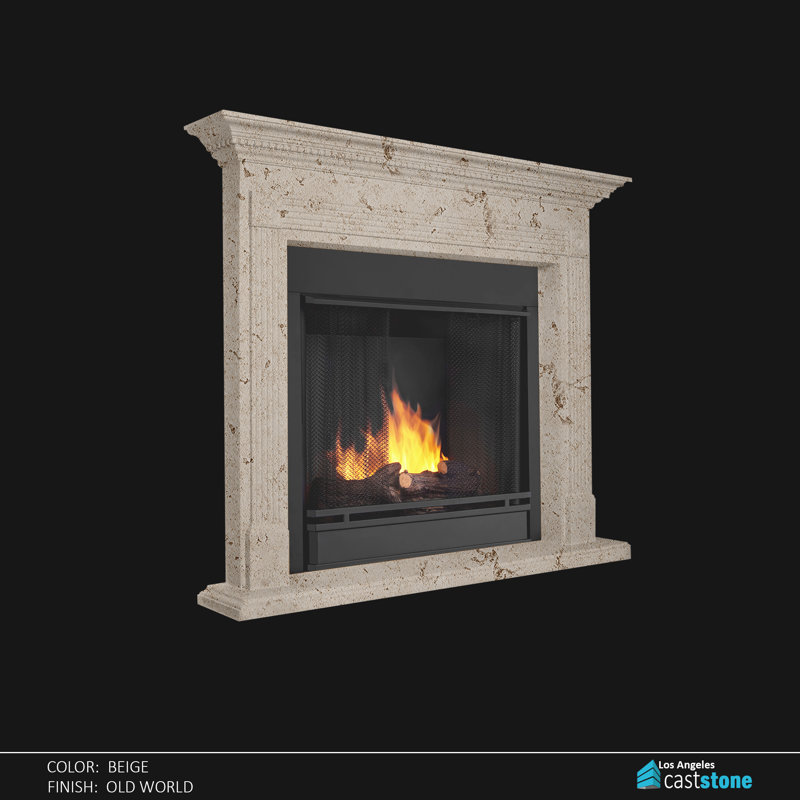 Libera Fireplace Surround, Beige Old World