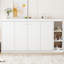 Lit simple avec armoire de rangement avec bibliothèque blanche - unité de rangement robuste et spacieuse-916008285