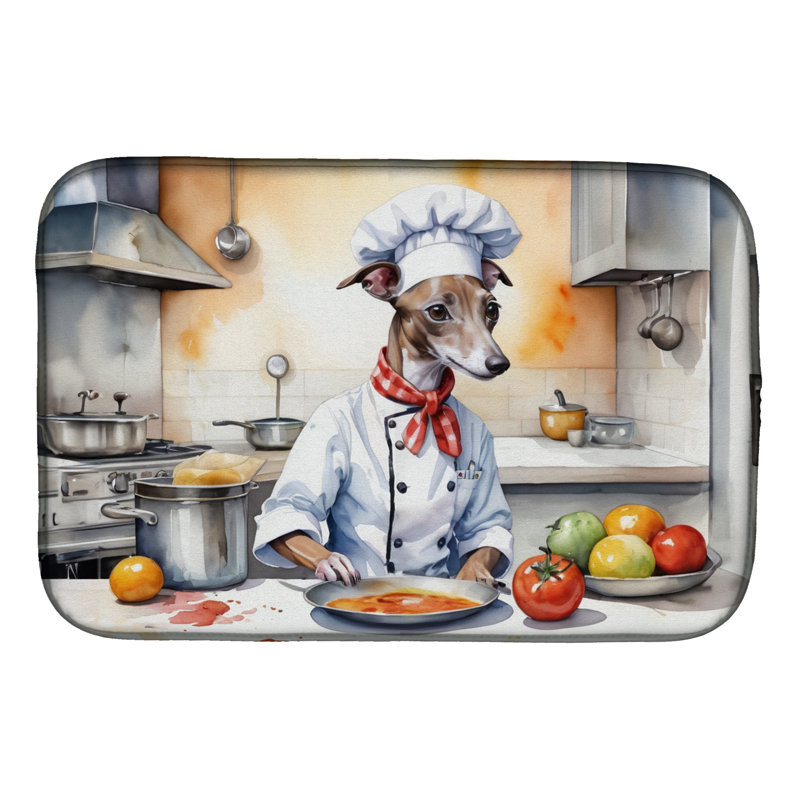 Tapis de cuisine Italian Greyhound The Chef