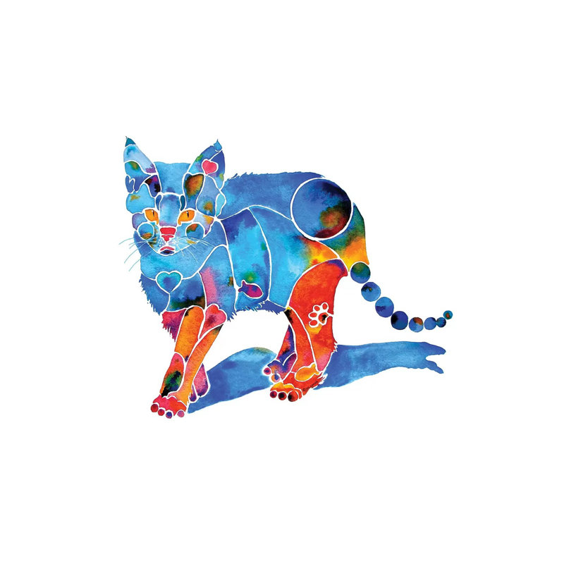 Katie Kitty by Jo Lynch - Wrapped Canvas Gallery-Wrapped Canvas Giclée, 45.72cm H x 66.04cm W