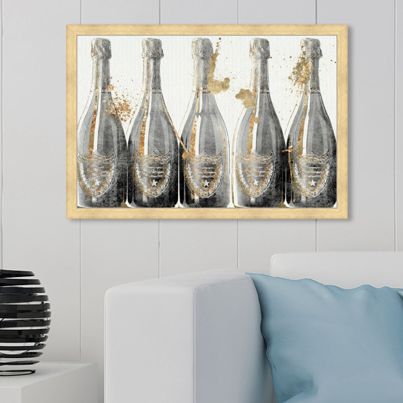 " Dom Marbles ", Gold Framed, 45" H x 30" W x 1.5" D