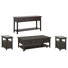 Fontenot Rectangular Cocktail Table With 2 Chairside End Table And Sofa Table