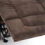 Fauteuil inclinable manuel luxueux avec tissu doux pour la peau et deux porte-gobelets-533448908