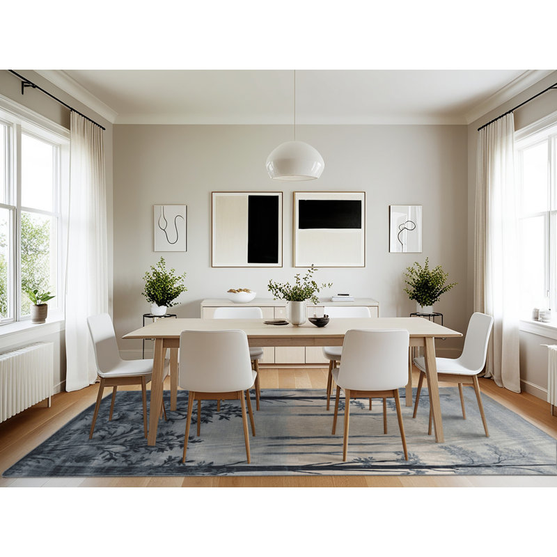 Tapis gris lavable à la machine, Rectangle 7 pi x 10 pi
