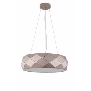 3 - Light Gold Drum Pendant