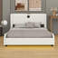 Lit plateforme tapissier luxueux en similicuir avec tête de lit épaisse, haut-parleurs Bluetooth et lumière DEL RVB-1341585852-1316522644