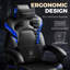GTPLAYER Adjustable Faux Leather Swiveling PC & Racing Game Chair-126344845