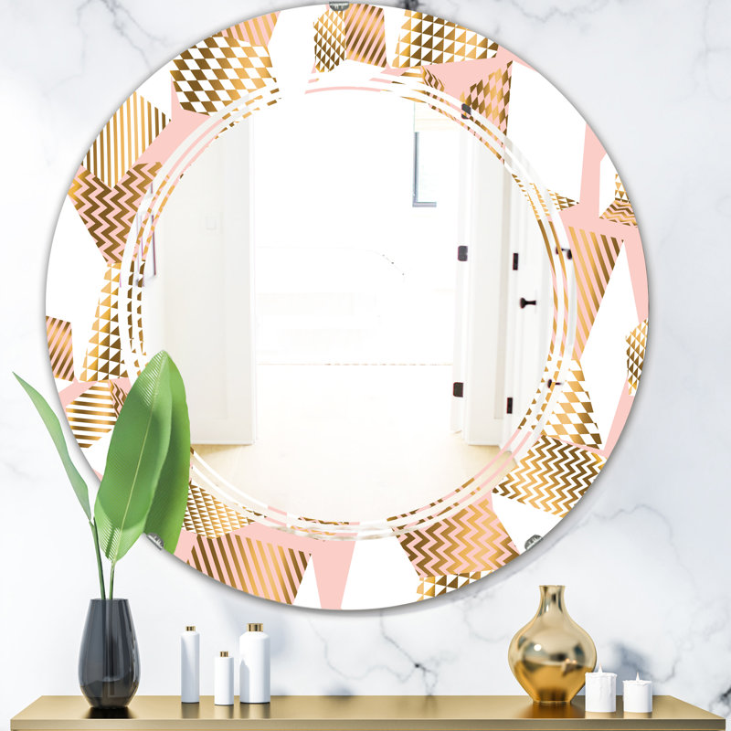Miroir mural contemporain & cubes i modern & cubes i modern, H 23,6 po x l 23,6 po