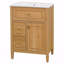 Meuble-lavabo 24 po avec lavabo, meuble-lavabo avec un tiroir rabattable et deux tiroirs, tablette réglable-1416004431