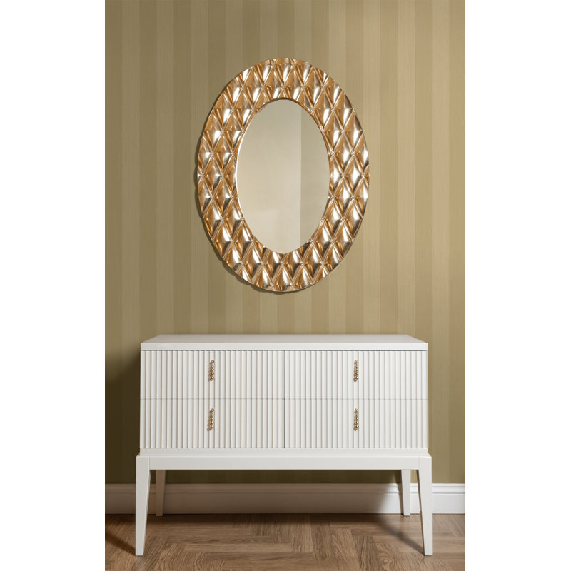 Papier peint rayé en lin Seabrook Designs, Beige clair