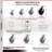 4 Piece Kingpinless Phenolic Caster Set