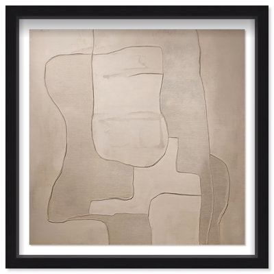 Oliver Gal Walnut Whimsy Abstract - Luxury Shadowbox Framed Wall Art