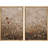 Autumn Wildflower Meadow Artwork, Living Room Pictures, Framed Canvas Giclee Print Wall Art-909914682-909914816