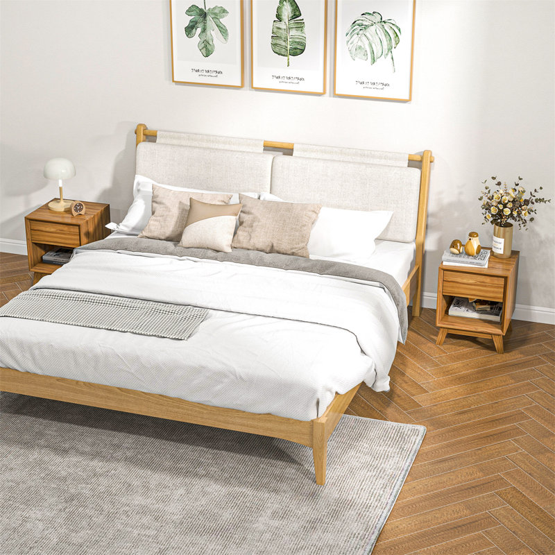 Mullica 40cm W Manufactured Wood Bedside Table