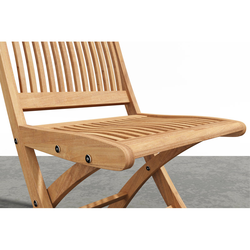 Folding Teak Patio Dining Chair