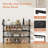 3 Tier Shoe Rack For Closet, Shoe Organizer With 5 Hooks, Long Shoe Shelf Storage For Shoe And Boot Stackable Free Standing Shoe Rack For Entryway, Garage, Small Spaces, Dorm, Black