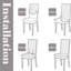 Polyester Blend Box Cushion Dining Chair Slipcover