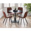 Hillegier Round Metal Base Dining Table
