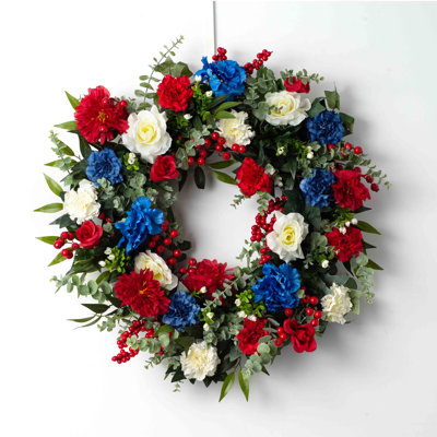 America The Beautiful Silk Wreath
