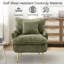 Fauteuil en velours côtelé de 30,3 po de largeur Grian - Fauteuil d'appoint moderne pour le salon-1152575099