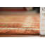 Tapis oriental orange fait à la main en laine orange 7 x 10